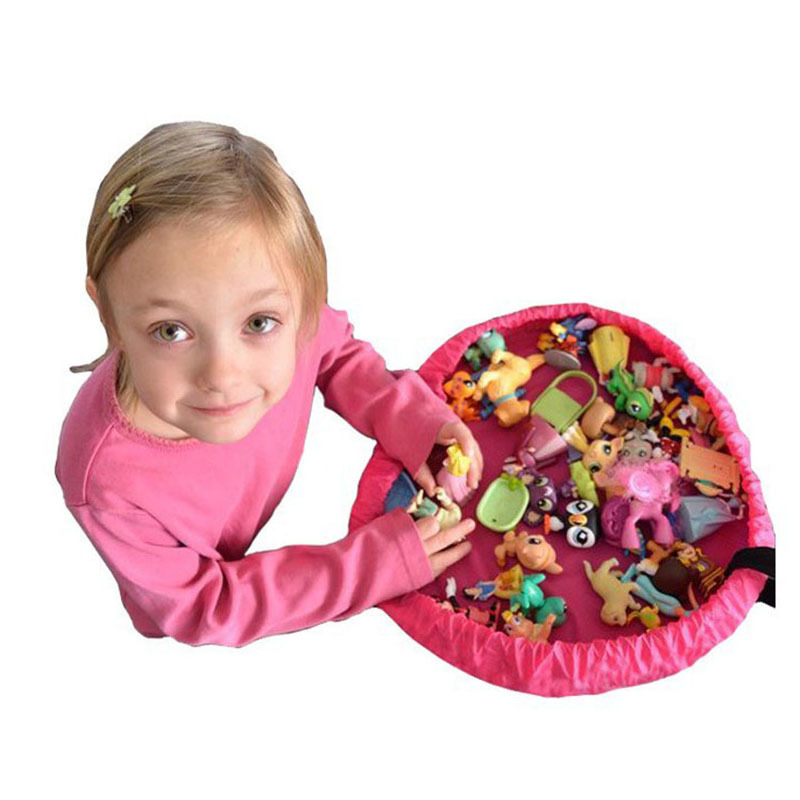 2 in 1 Portable Kids Toys Storage Bag & Play Mat Toy Organize Diameter