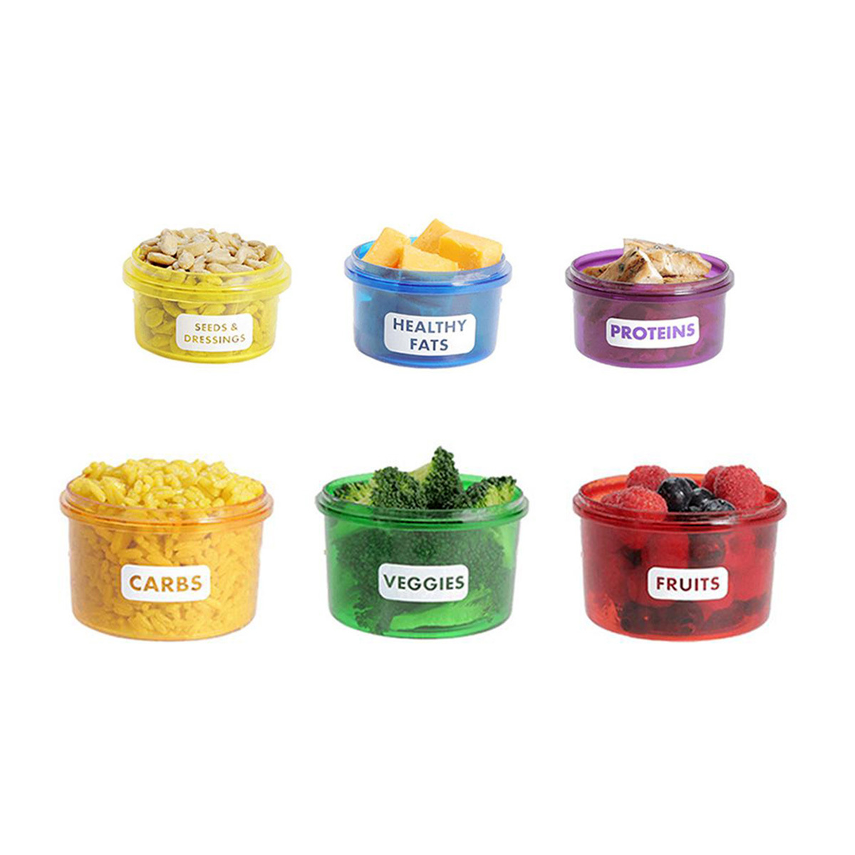 portion control storage containers