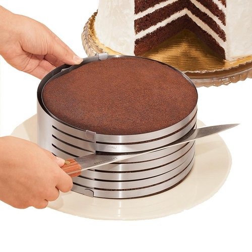Adjustable 9" to 12" Stainless Steel Layer Cake Slicer