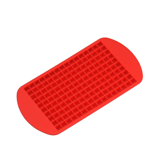 Sili Mini Ice Cube Molds Trays Frozen Cube Bar Pudding Silicone Tray Mould Mold Tool (Red)
