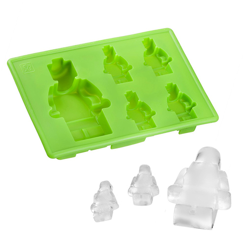 5pc Small & Large Lego Man Silicone Ice Tray Mould