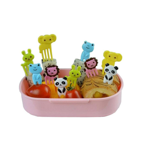 10-pieces Animals Food Picks and Forks