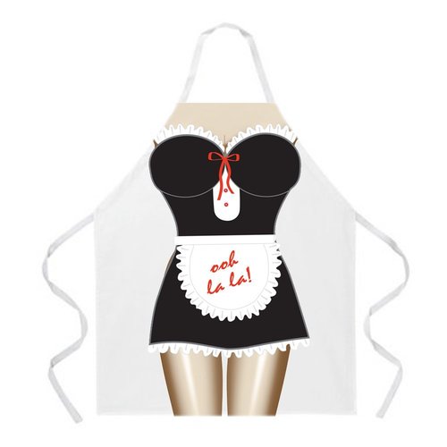 Cartoon Comic Kitchen Cooking Apron (Maid)