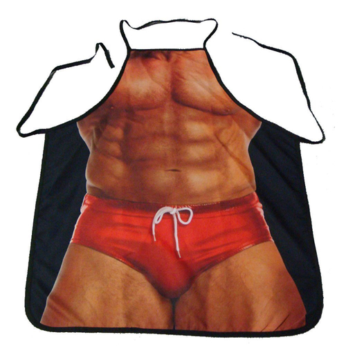 Cartoon Comic Kitchen Cooking Apron - Mr Muscle Gift