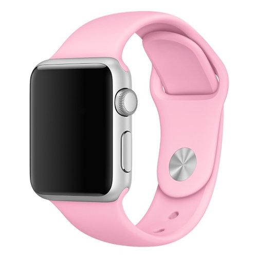 Soft Silicone Sport Style Replacement iWatch Strap Band for Apple Wrist Smart Watch (Pink/42mm)
