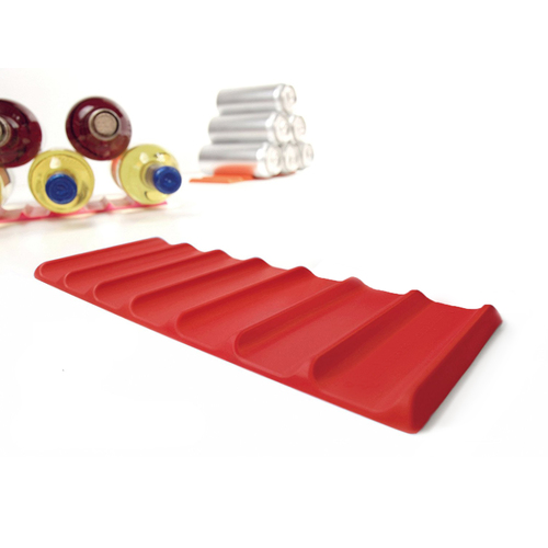 Clever Beer Can and Wine Bottle Storage Fridge Stacker Organizer Holding Mat