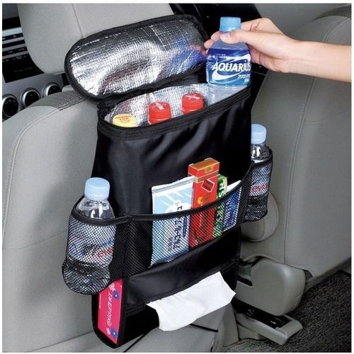 Auto Travel Seat Multi-Pocket Storage Bag Organizer Holder Hanger Black Car New