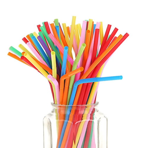 100pcs/Pack Colorful Party Straws