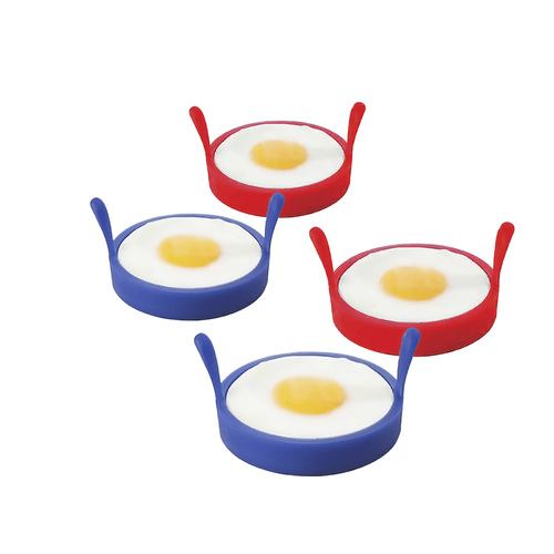 Pack of 4 x Fried Egg Silicone Rings