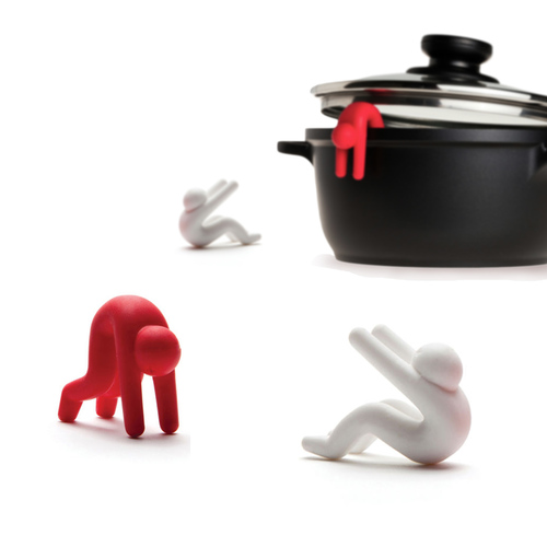 Silicone Lid Ladle Kitchen Stand Smart Holder Set of 4