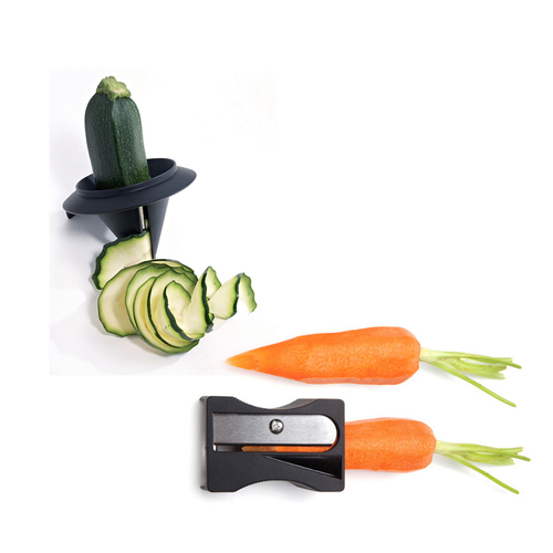 Creative Vegetable and Fruit Garnishing and Veggie Sharpener Gadget Kitchen Tool Double Pack