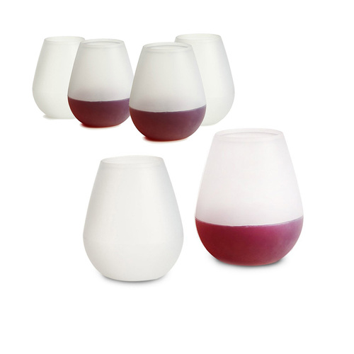 Set Of 6 Unbreakable Silicone Wonder Wine Glass
