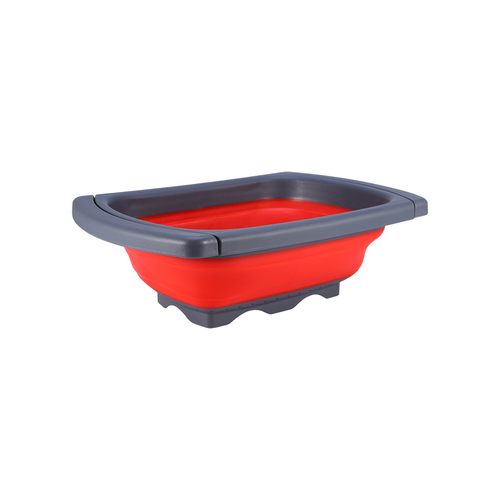 Collapsible Folding Silicone Kitchen Sink Space Saving Foldable Food Strainer
