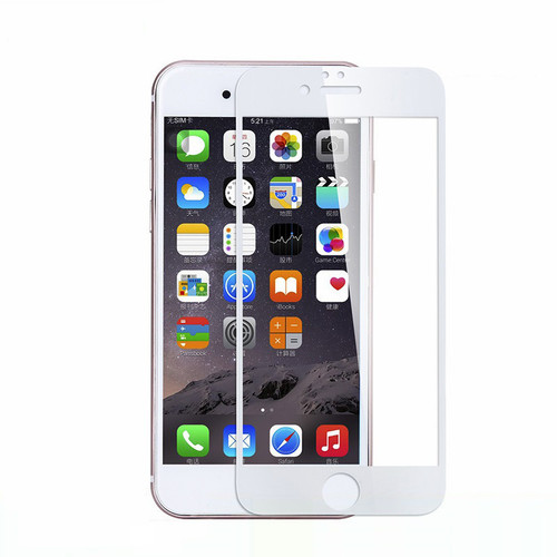 White For iPhone 6S, 6 Tempered Glass 3D Full Screen Protector