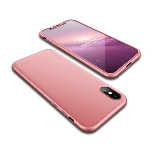 Ultra-Slim iPhone X Full Protection Case -360 Degree Impact Resistant - Shockproof Protection Cover (Rose Gold)
