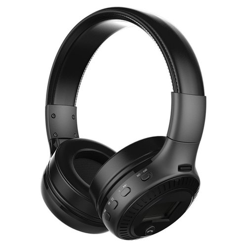B-19 Wireless Over The Ear Bluetooth Headphone - Foldable Design with in-built Handsfree Mic (Black)