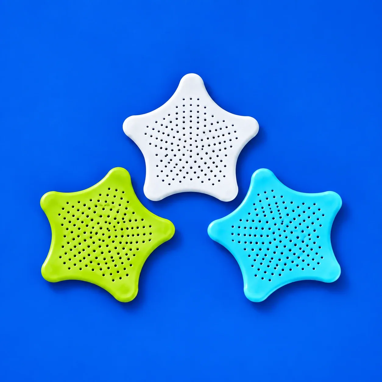 Creative image treatment of Starfish drain covers